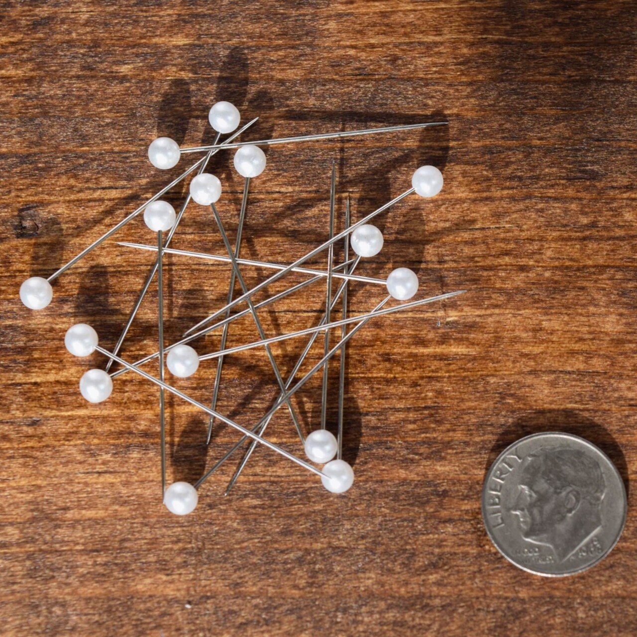 700 Pieces White Bead Corsage Pins Bulk Pack for Crafts and Floral Arrangements